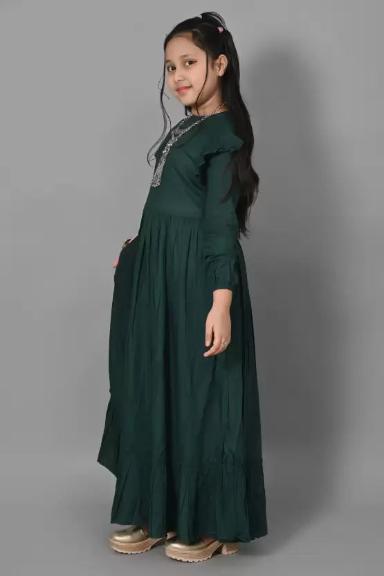 Long Hunter Green Dress – The Wispy Wildflower Boutique